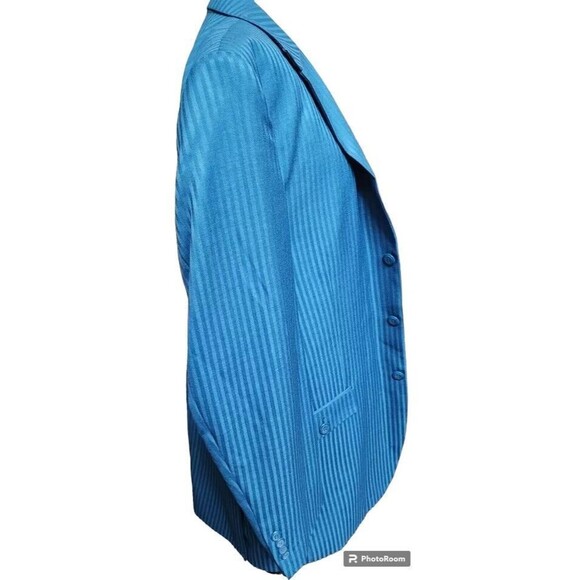 Ferera Teal Green 3 Piece Suit Mens Size 42L NEW Dapper Gentleman - Picture 3 of 16